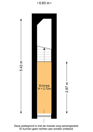 Floorplan - Kerdijkstraat 18A, 3038 XE Rotterdam